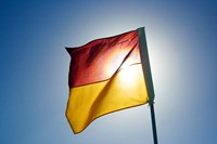 Surf Lifesaving Flag, Queensland, Australia Fine Art Print