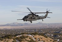 HH-60G Pave Hawk Flies a Low Level Route over New Mexico Fine Art Print