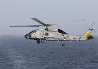 SH-60J Seahawk Over the Arabian Sea Fine Art Print