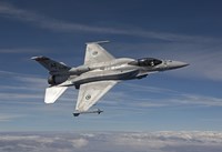 F-16E Maneuvers over Arizona Fine Art Print