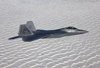 F-22 Raptor Flies Around Southern New Mexico Fine Art Print