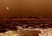 View from the Edge of the Southern Polar Cap of Mars by Frank Hettick - various sizes, FulcrumGallery.com brand