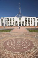Australia, ACT, Canberra, Tile, Parliament House Building Fine Art Print