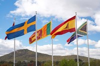 Australia, International Flags, Commonwealth Place Fine Art Print