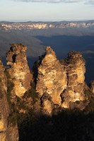 Australia, New South Wales, Three sisters, rock formation Fine Art Print
