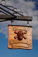 Pub sign, Victoria Dock, Hobart, Australia Fine Art Print