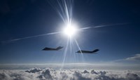 Two F-117 Nighthawk Fighters Fine Art Print