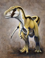 Megalosaurus, a Large Meat-Eating Dinosaur of the Jurassic period Fine Art Print