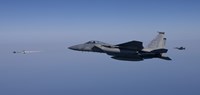 F-15 Eagle Fires an AIM-9 Missile Fine Art Print