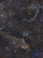 Dusty Nebulae in Cepheus Constellation Fine Art Print