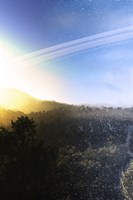 Summer Turns to Winter on a Ringed Alien Planet Fine Art Print