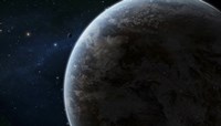 Earth-like Planet in the Middle of a Calm Area of Space Fine Art Print