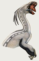 Oviraptor, a Small Dinosaur that Lived During the Cretaceous period Fine Art Print