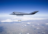 F-117 Nighthawk Releases a GBU-31 JDAM Fine Art Print