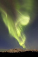 Aurora Borealis over Emerald Lake Fine Art Print