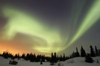 Aurora borealis over Ogilvie Mountains Fine Art Print