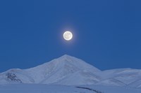 Full Moon over Ogilvie Mountains, Canada Fine Art Print