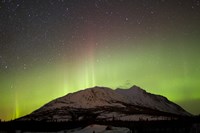 Aurora Borealis and Milky Way over Carcross Desert Fine Art Print