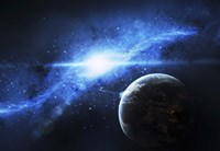 Paradise World with a Huge City Fine Art Print