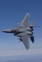 F-15 Eagle Conducts Air-to-Air Training over Oregon Fine Art Print