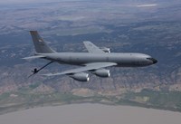 KC-135R Stratotanker in Flight over Central Oregon Fine Art Print