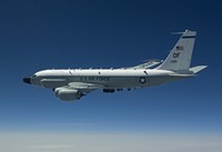 RC-135W Rivet Joint Aircraft Flies over the Midwest Fine Art Print