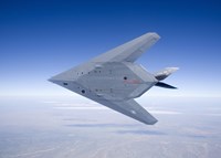 F-117 Nighthawk Flies a Training Sortie over New Mexico Fine Art Print