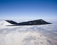 F-117 Nighthawk Stealth Fighter in Flight over New Mexico Fine Art Print