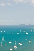 Australia, Queensland, Whitsunday, Airlie, Sailboats Fine Art Print