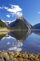 Mitre Peak, Milford Sound, Fjordland National Park, South Island, New Zealand Fine Art Print