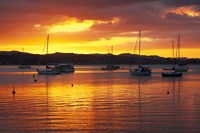 Sunset, Russell, Bay of Islands, Northland, New Zealand Fine Art Print