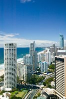 Australia, Gold Coast, Surfers Paradise, city skyline Fine Art Print