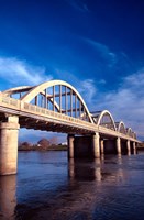 Balclutha Bridge and Clutha River, New Zealand Fine Art Print