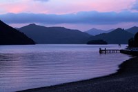Dusk on Picton Harbour, Marlborough Sounds, South Island, New Zealand Fine Art Print