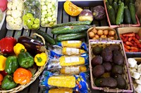 Vegetable Stall, Cromwell, Central Otago, South Island, New Zealand Fine Art Print