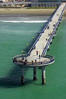 New Brighton Pier, Christchurch, South Island, New Zealand Fine Art Print