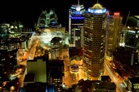 Auckland CBD Viewed from Skytower, Auckland, North Island, New Zealand Fine Art Print