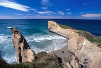 Tunnel Beach, Dunedin, New Zealand Fine Art Print