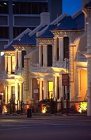 Terrace Houses, Stuart Street, Dunedin, New Zealand Fine Art Print
