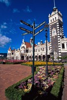 Historic Railway Station building, Dunedin, New Zealand Fine Art Print