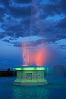 Fountain, Marine Parade, Napier, Hawkes Bay, New Zealand Fine Art Print