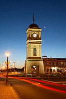 New Zealand, North Island, Manawatu, Historic Clock Tower Fine Art Print