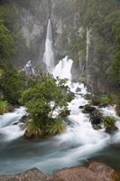Tarawera Falls, Tarawera River, North Island, New Zealand Fine Art Print
