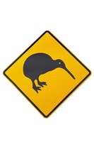 Kiwi Warning Sign, New Zealand Fine Art Print
