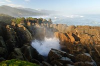 New Zealand, Paparoa NP, Pankace Rocks blowhole by Fredrik Norrsell - various sizes, FulcrumGallery.com brand