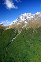 New Zealand, Milford Sound, Majestic fjords, waterfalls Fine Art Print