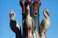 Bird sculptures, Christchurch, Canterbury, New Zealand Fine Art Print