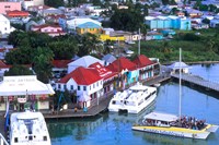 Aerial View, St John, Antigua Fine Art Print