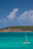 Antigua, Dickenson Bay, Sailboat Fine Art Print