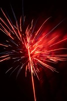 Fireworks Display, Mid-Winter Carnival, Dunedin, New Zealand Fine Art Print